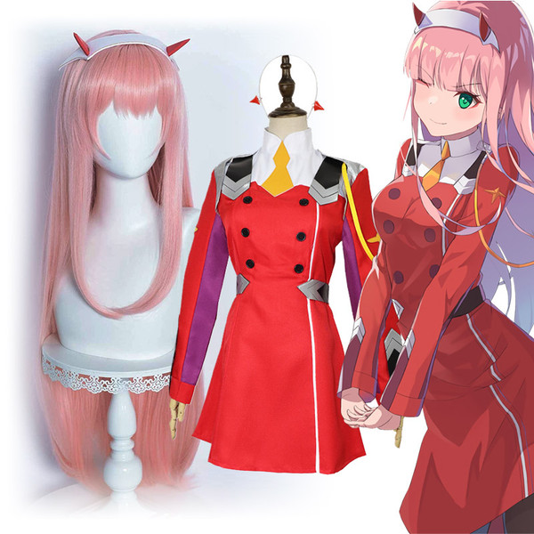 ADP Zero Two - Darling in the FranXX Dress-Up Dress-Up Wig & Costume | OH-DL-002-C